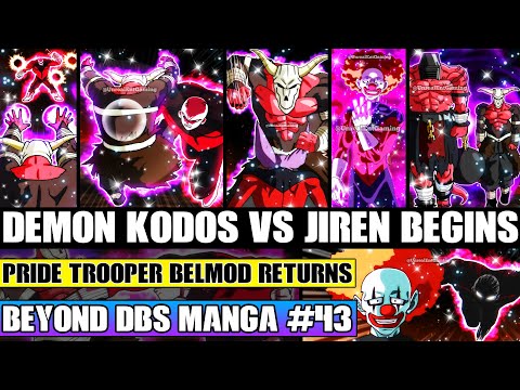 Beyond Dragon Ball Super Demon Kodos Vs Jirens Begins! Pride Trooper Belmod Returns To Battle!