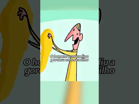 Ele criou um pedaço de gordura como se fosse seu filho #anime