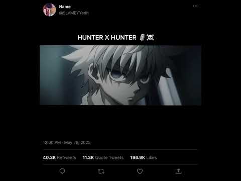 Hunter × Hunter (pronounced "hunter hunter"[4]) is a Japanese manga series#youtubeshorts #suscribe