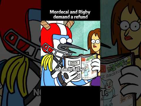 Mordecai and Rigby demand a refund 🤑 #shorts #regular