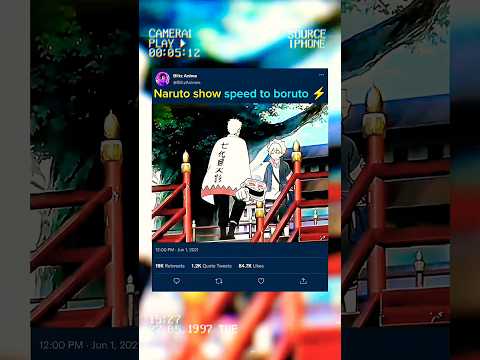 Naruto show speed to boruto ⚡ #naruto #boruto #anime #shorts