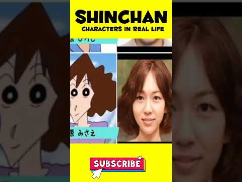 Shinchan Characters In Real Life Face | Shinchan Anime Series In Real Life #shinchan #shorts
