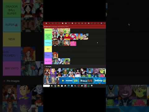 TIER LIST  CHARACTER DRAGON BALL #dragonball #anime #manga