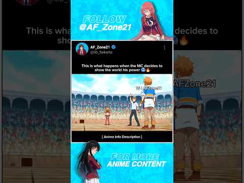 When MC decides to show his power 🥶🔥 #anime #shorts #animemoments